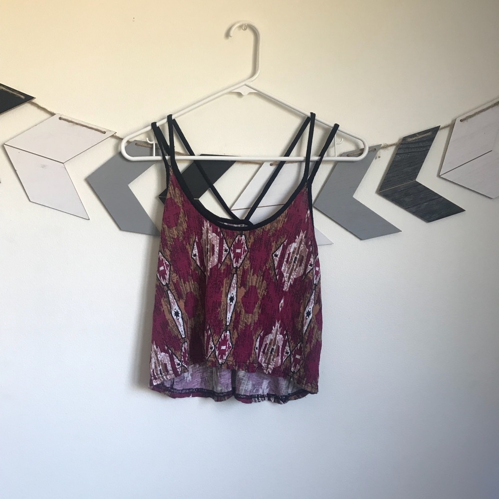 Rue 21 Patterned Cropped Top